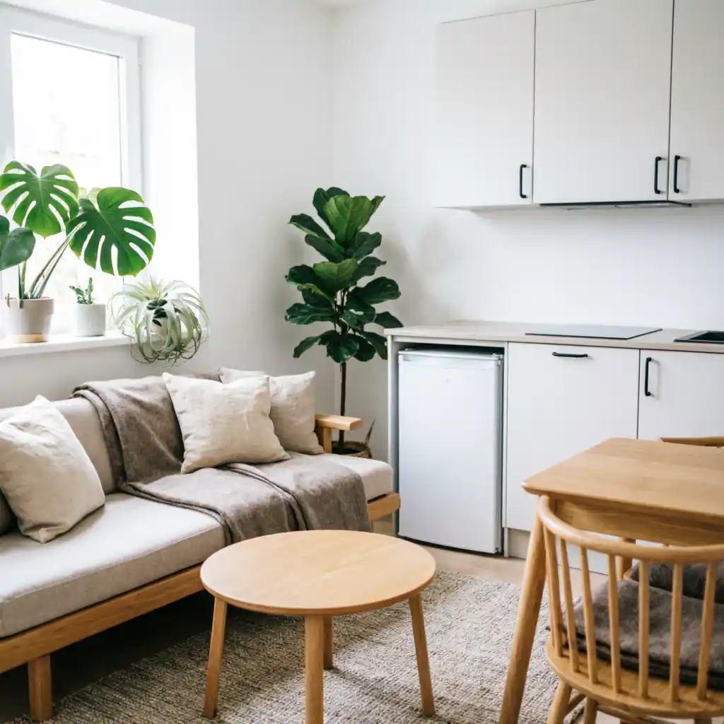 Скандинавская студия 35 м²
